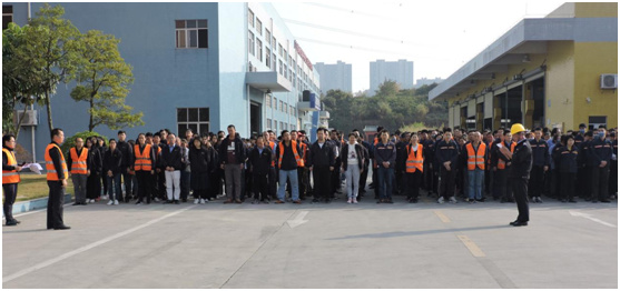 防火先行 高美空調公司組織消防演習活動