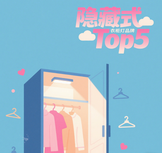 隱藏式衣柜燈品牌Top5！極簡收納空間一步到位