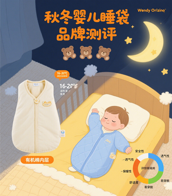 秋冬嬰兒睡袋品牌測(cè)評(píng)：恒溫纖維保暖黑科技