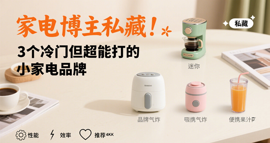 家電博主私藏！3個冷門但超能打的小家電品牌