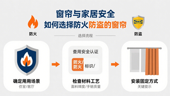 窗簾與家居安全：如何選擇防火防盜的窗簾