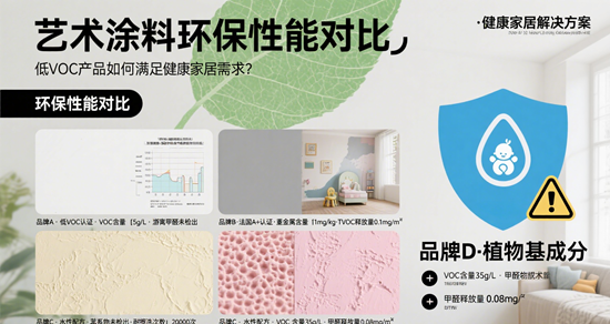 藝術涂料環保性能對比：低VOC產品如何滿足健康家居需求？