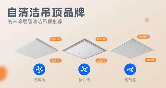 自清潔吊頂品牌|納米涂層易清潔吊頂推薦