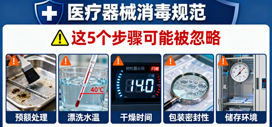 醫(yī)療器械消毒規(guī)范：這5個(gè)步驟可能被忽略！
