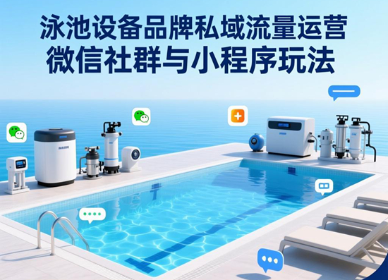 泳池設備品牌私域流量運營：微信社群與小程序玩法
