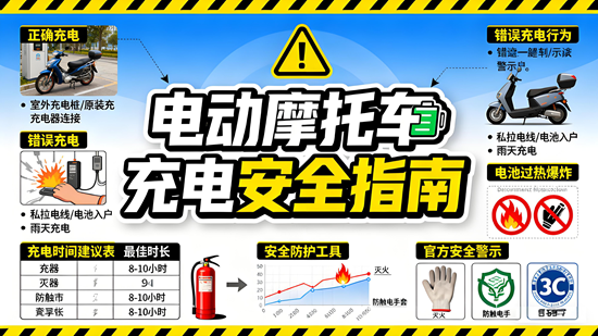 電動摩托車充電安全指南：飛線充電、室內電池風險如何規避？
