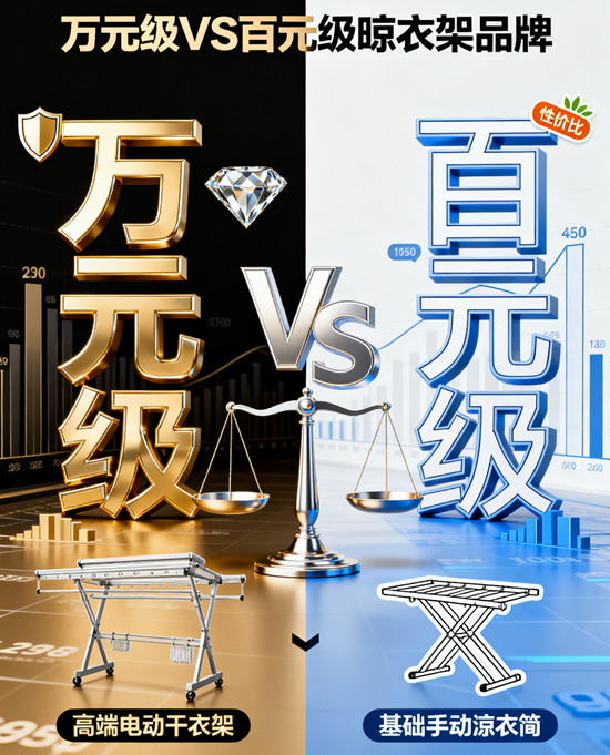萬元級VS百元級晾衣架品牌：貴的是否真有必要？