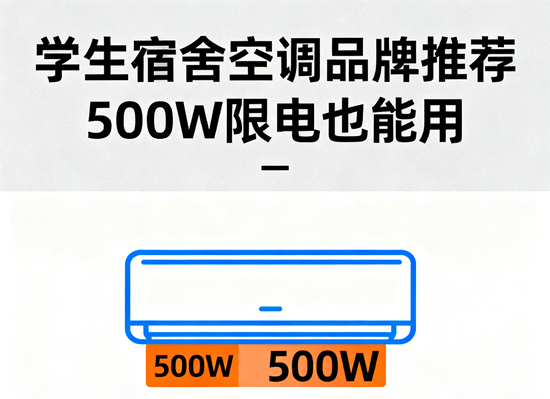 學生宿舍空調品牌推薦：500W限電也能用？現實與選擇的平衡之道