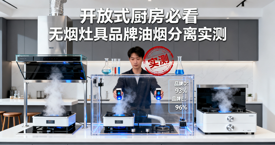 開放式廚房必看！無煙灶具品牌油煙分離實(shí)測