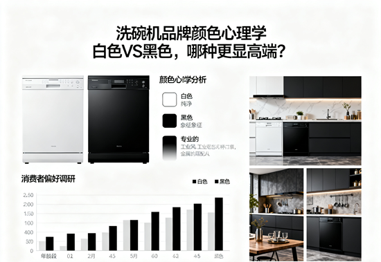 洗碗機品牌顏色心理學：白色VS黑色，哪種更顯高端？