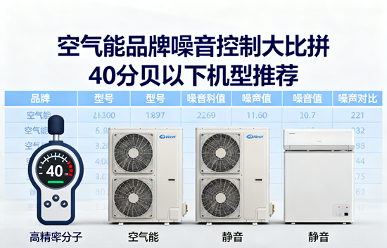 空氣能品牌噪音控制大比拼：40分貝以下機型推薦，誰才是真正的