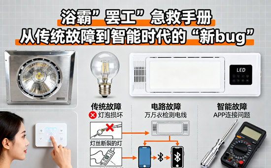浴霸“罷工”急救手冊：從傳統故障到智能時代的“新bug”