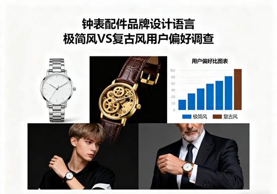 鐘表配件品牌設計語言：極簡風VS復古風用戶偏好調查