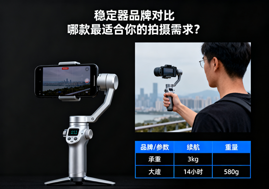穩定器品牌對比：哪款最適合你的拍攝需求？