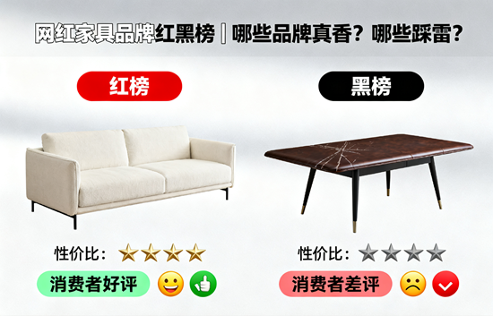 網紅家具品牌紅黑榜 | 哪些品牌真香？哪些踩雷？