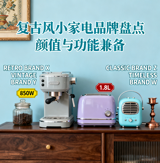 復古風小家電品牌盤點：顏值與功能兼備的選購清單