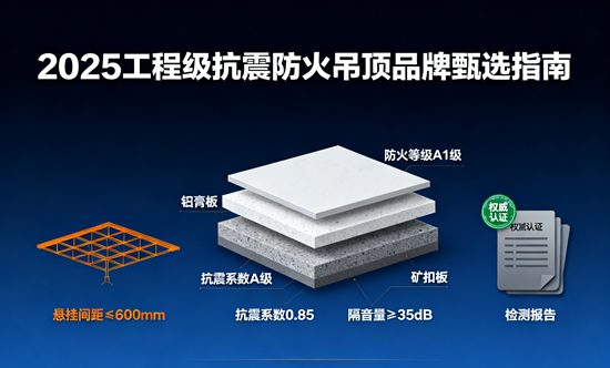 安全至上，品質領航：2025工程級抗震防火吊頂品牌甄選指南
